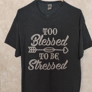 Gildan Gray Short Sleeve Tee Inspirational Design